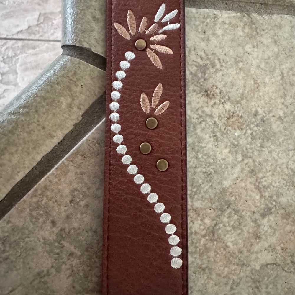 Classic Tan Belt with Brass Buckle